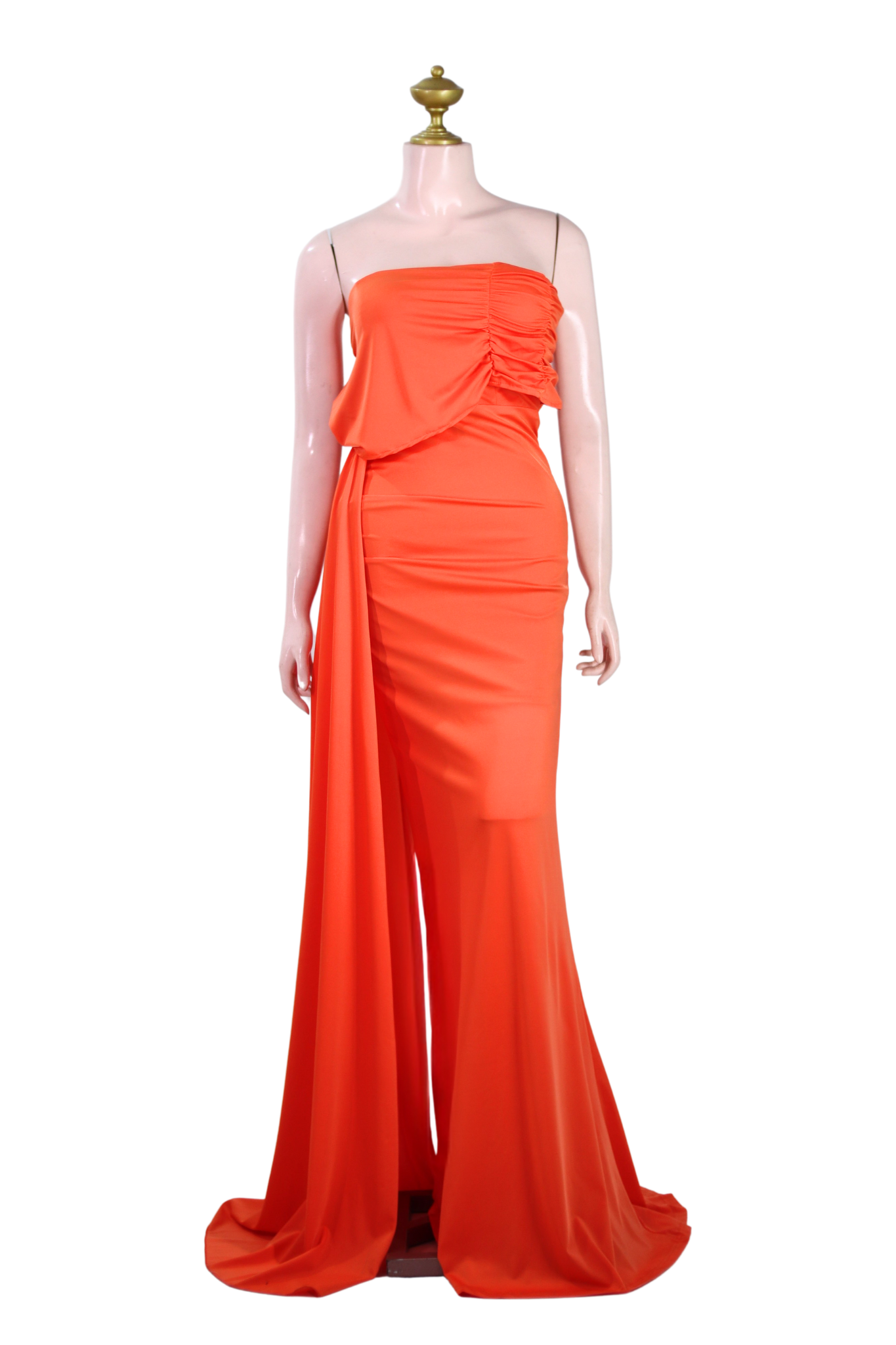 Orange Long Dress - 001