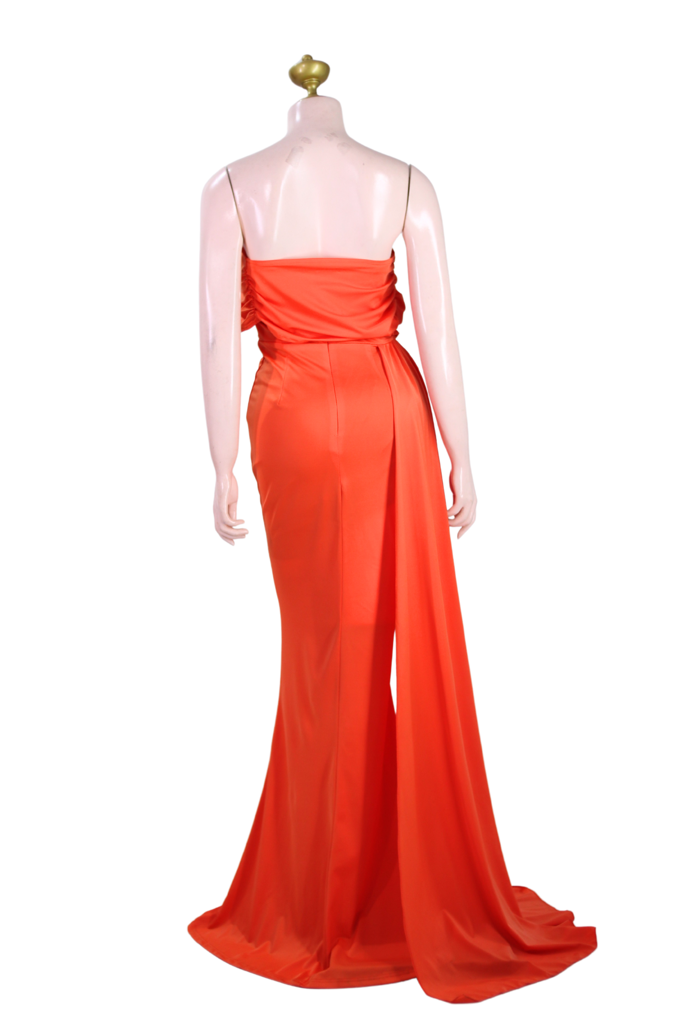 Orange Long Dress - 001