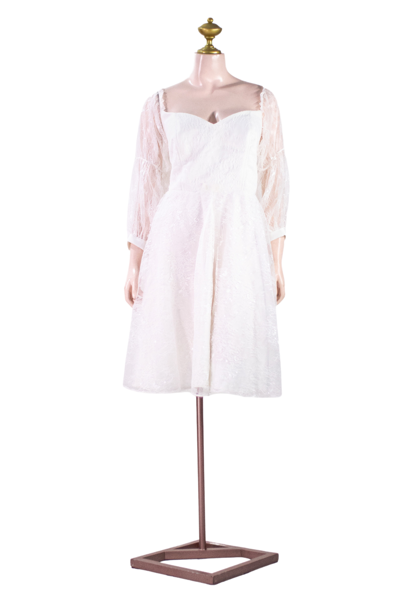 White Lace Dress - W05