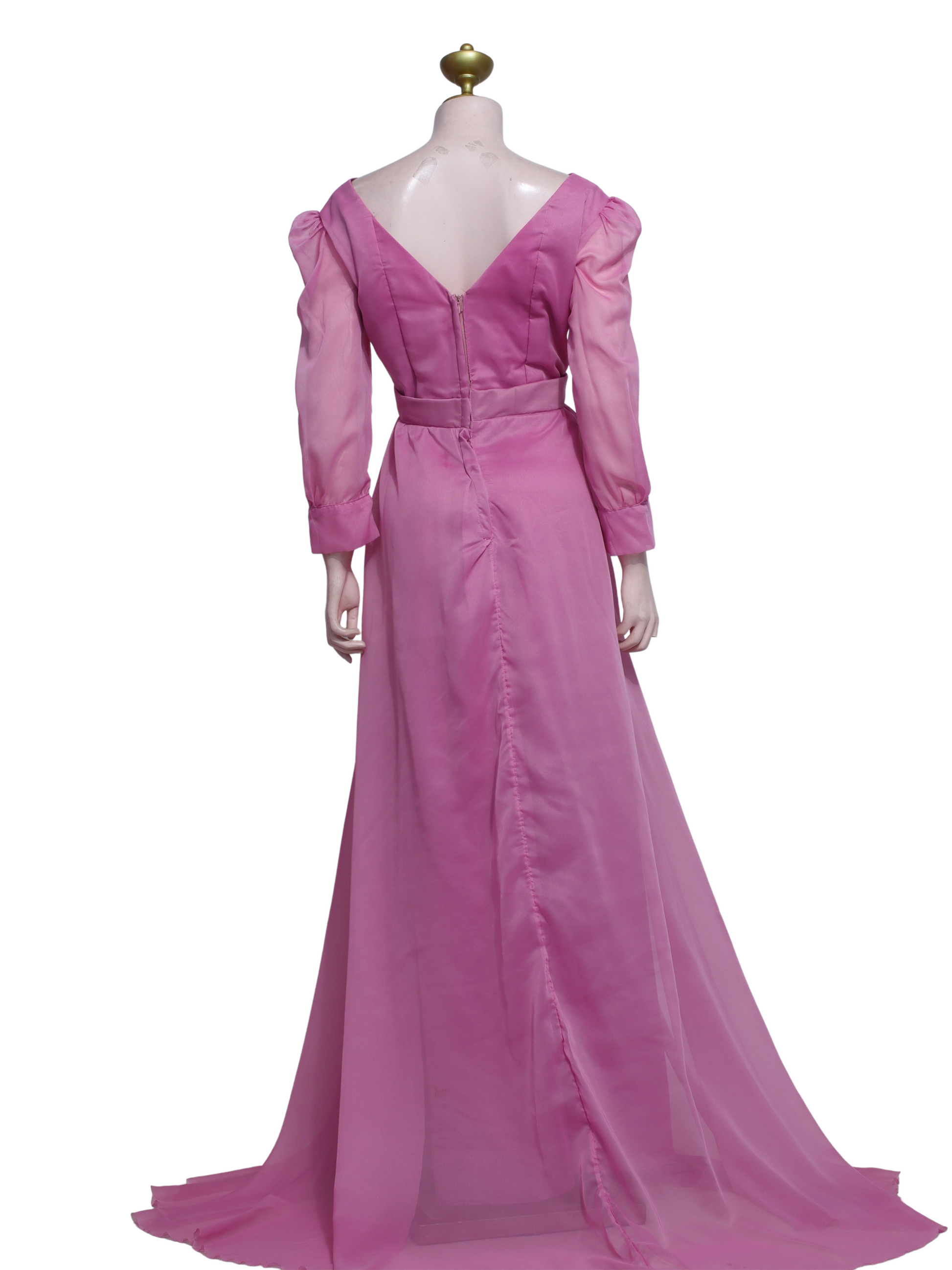 Soft Pink Sheer Romance Gown - P04