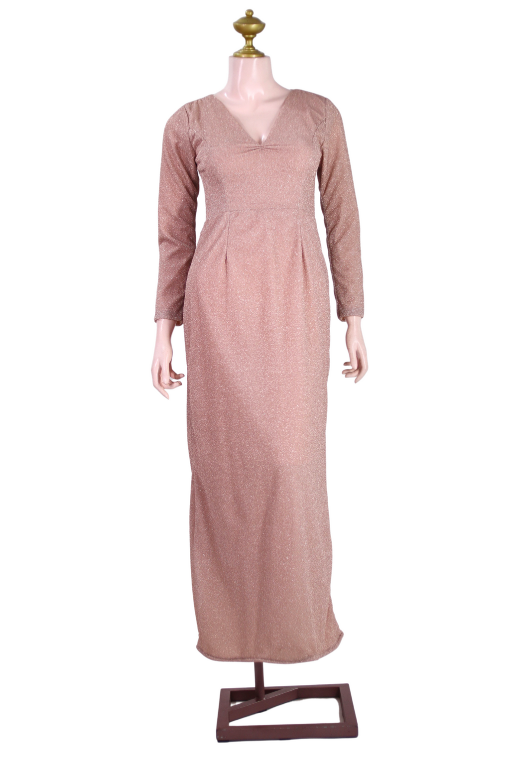 Nude Long Sleeve Dress - N03