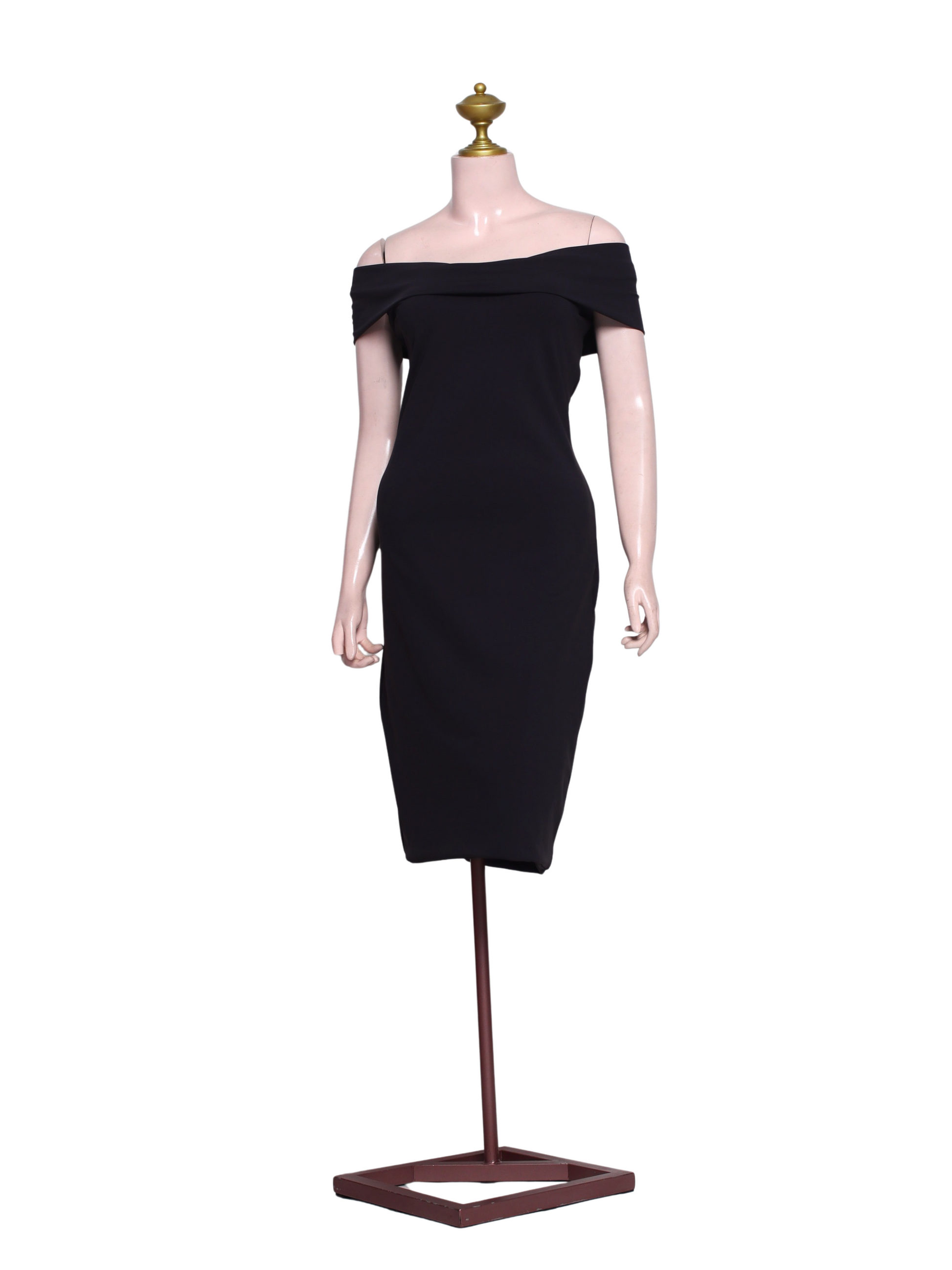 Midnight Elegance Off-shoulder Dress - SB04