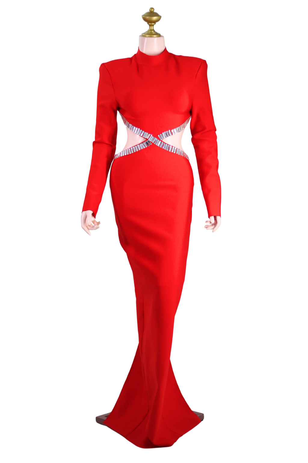 Red Long Sexy Dress - R02