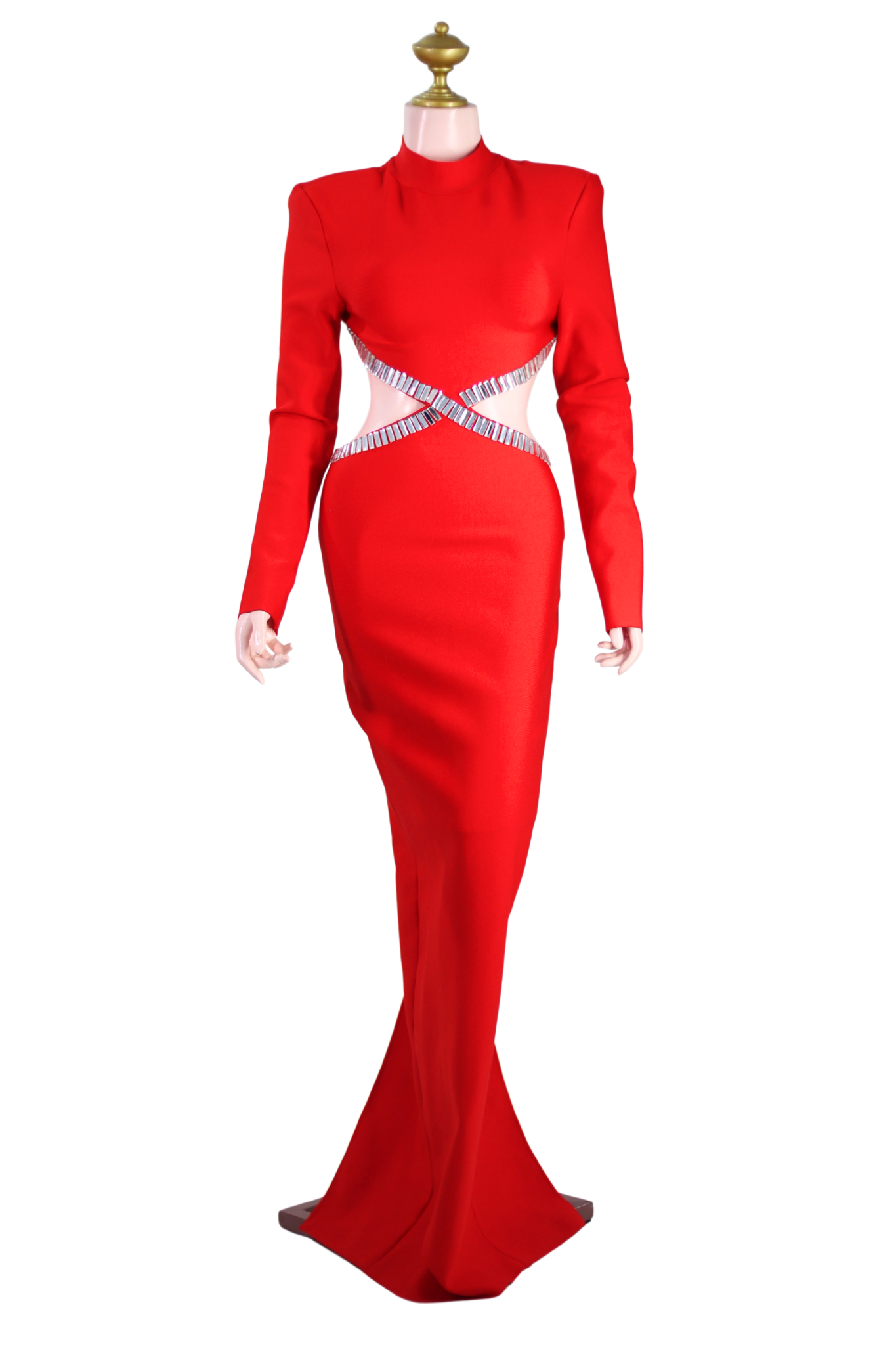 Red Long Sexy Dress - R02