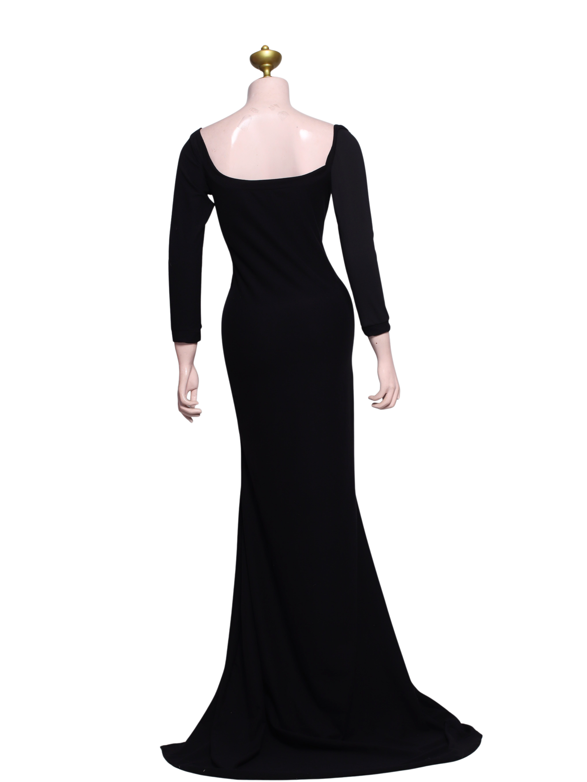 Black Maternity Long Gown - B17