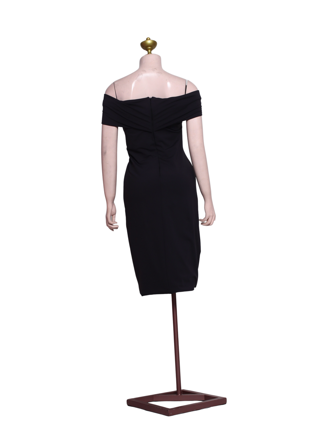 Midnight Elegance Off-shoulder Dress - SB04