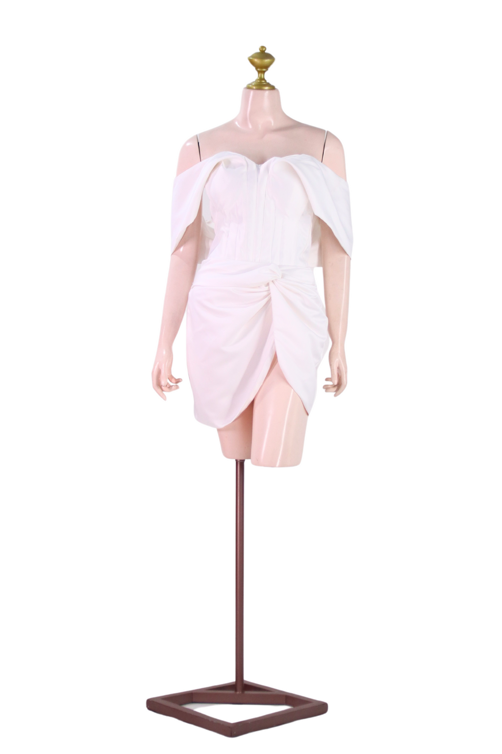 White Custom Chelsea Manalo Cocktail Dress - SW01