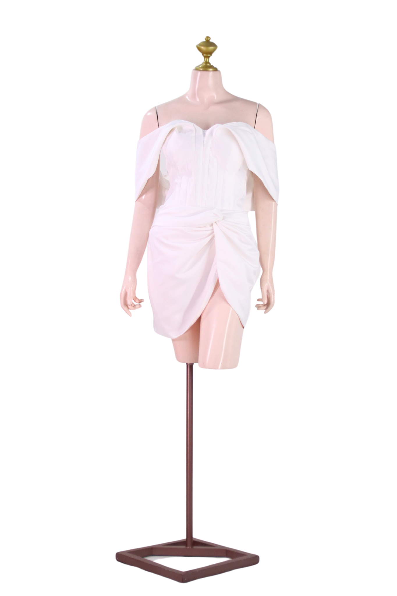 White Custom Chelsea Manalo Cocktail Dress - SW01