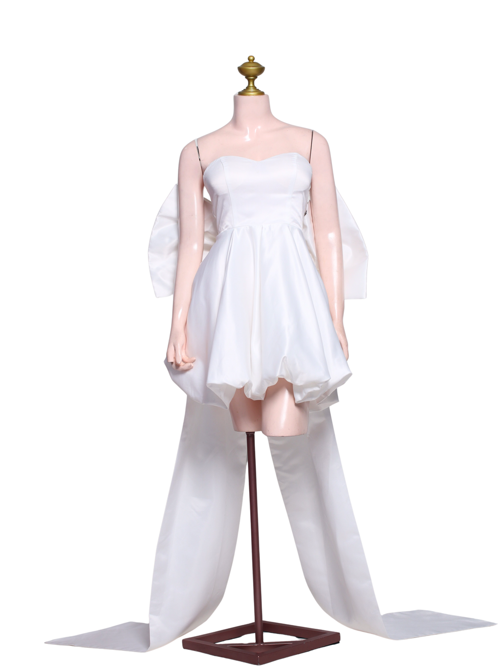 Tube Mini Dress Detachable Ribbon - SW08