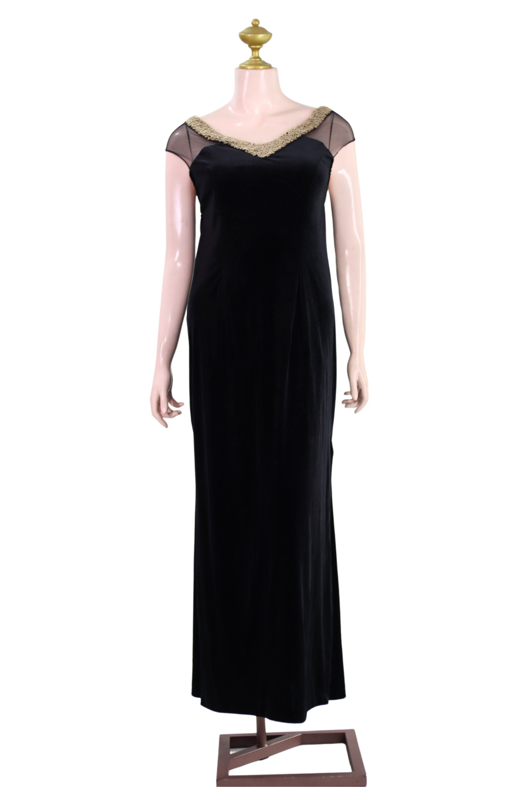 Black Long Dress - B04