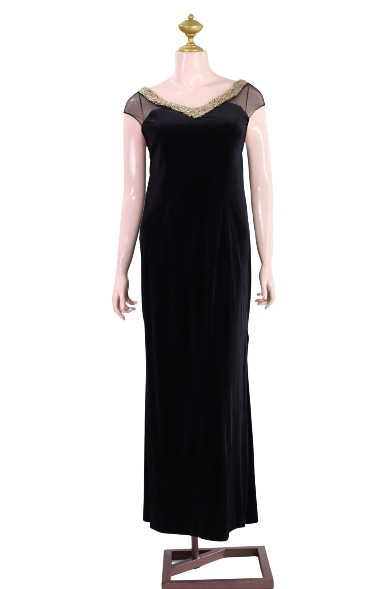 Black Long Dress - B04