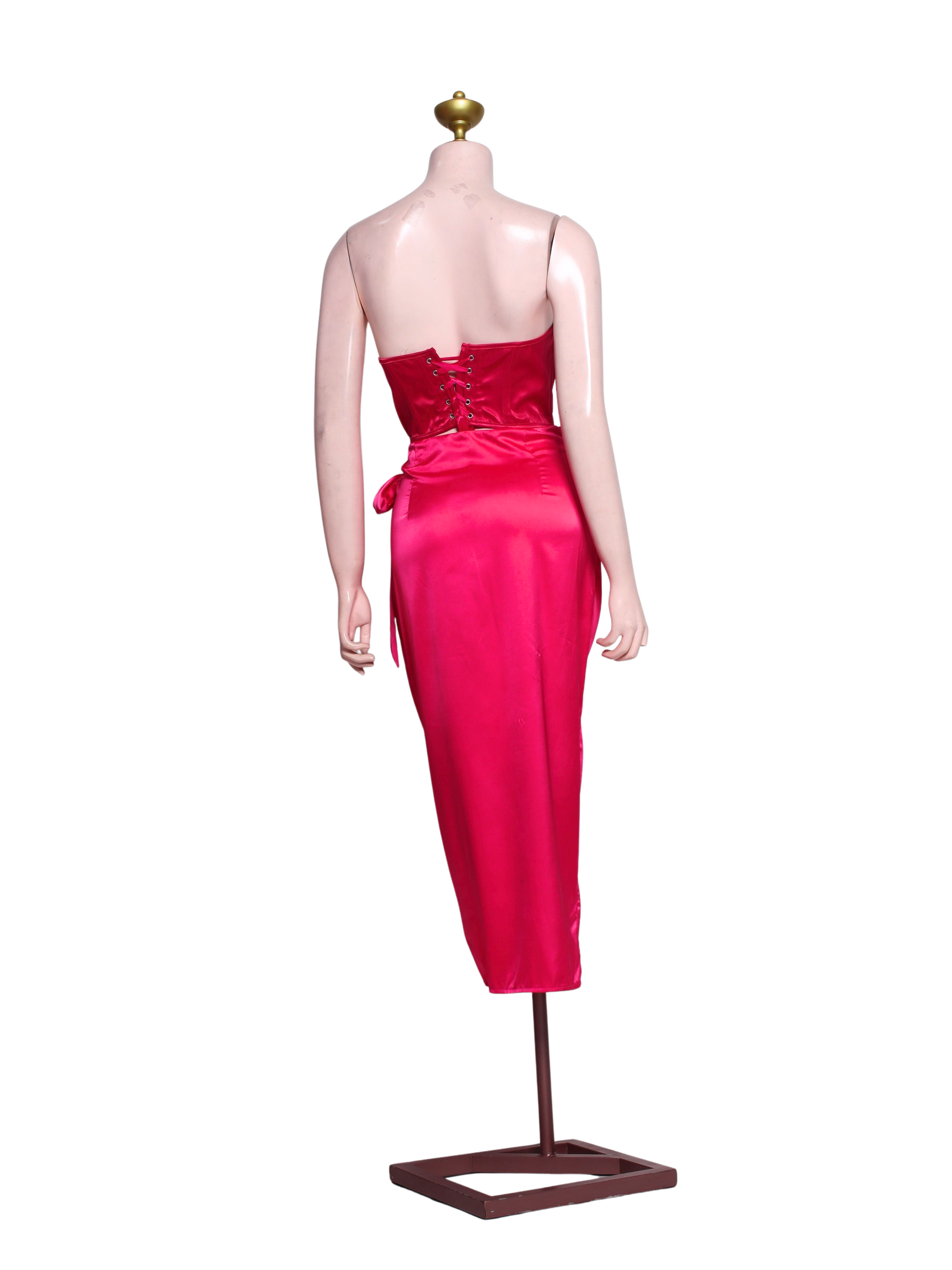 Two Piece Set Satin Bodycon - SF03