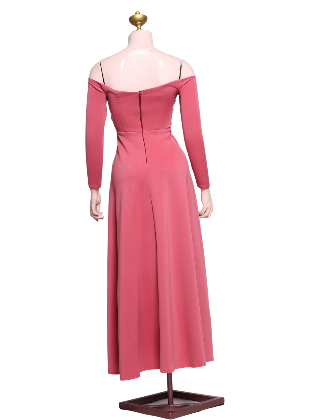 Off Shoulder Long Sleeve Formal Long Dress - OR08