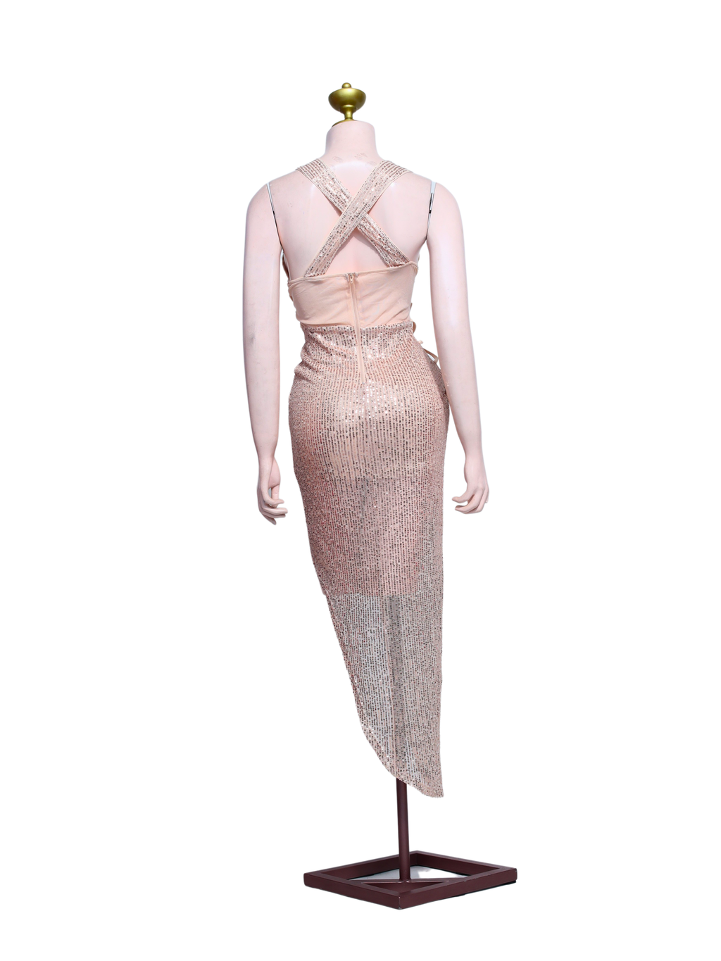 Nude Sparkling Evening Dress - NU04