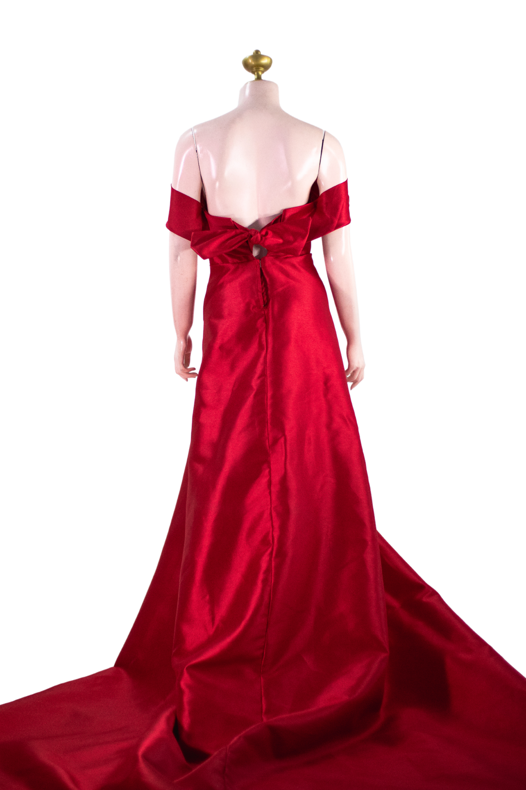 Dark Red Long Dress -R02