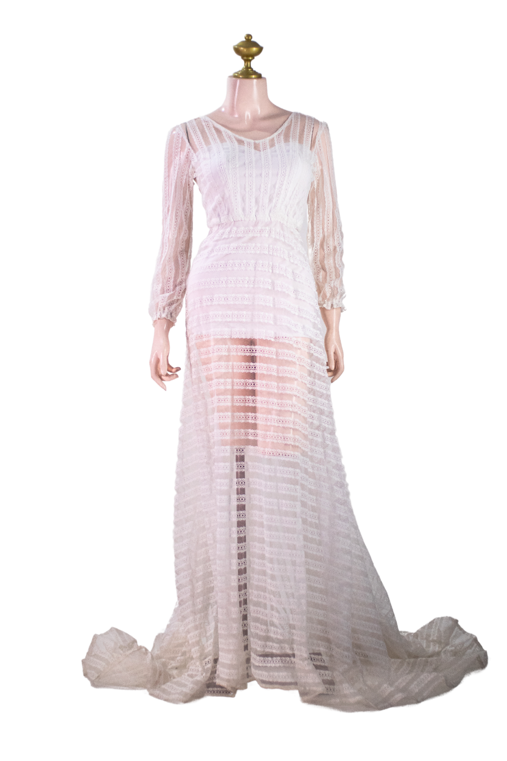 White Lace Dress -W04