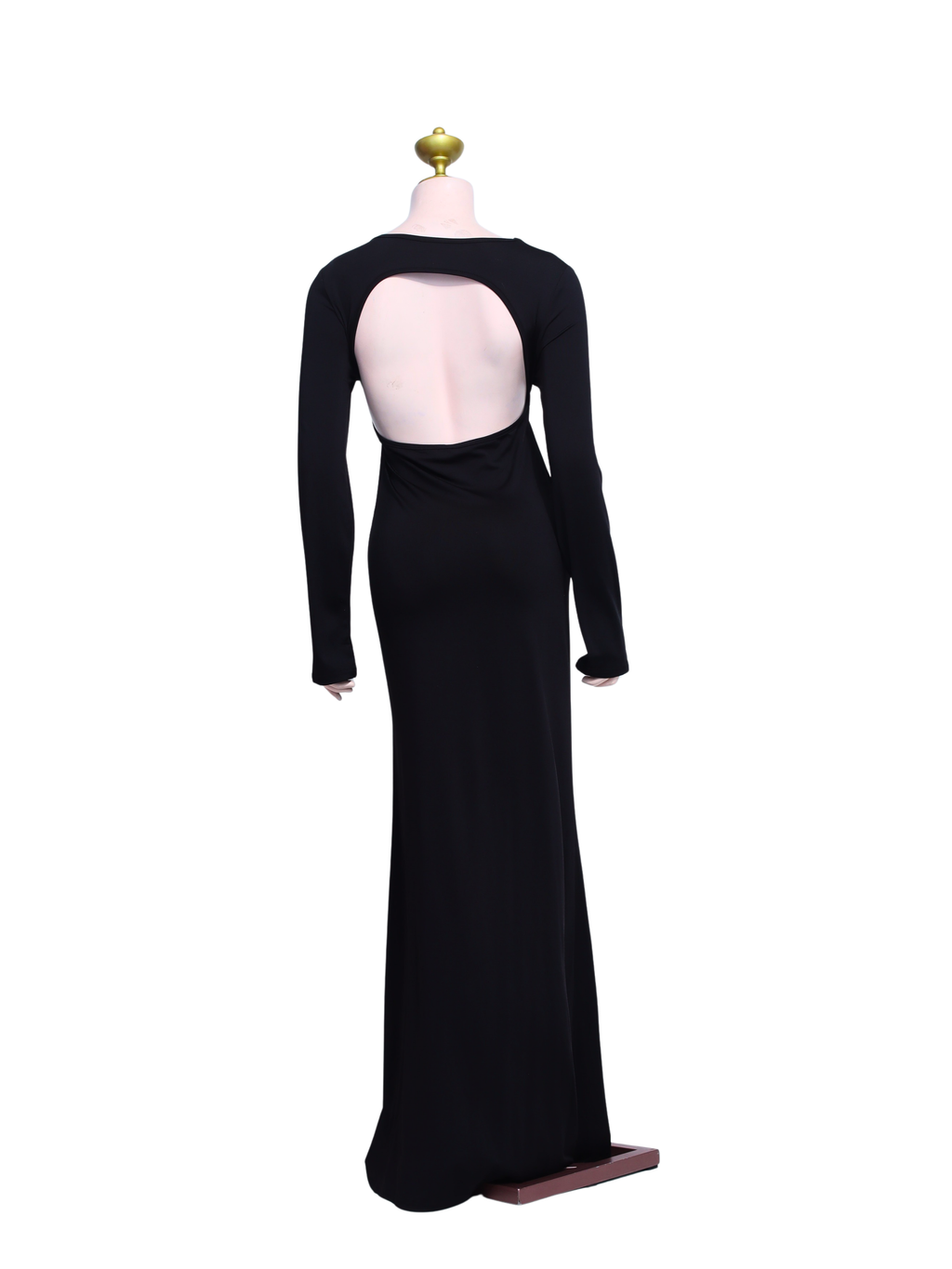 Black Long Sleeve Cut-out Dress - B22