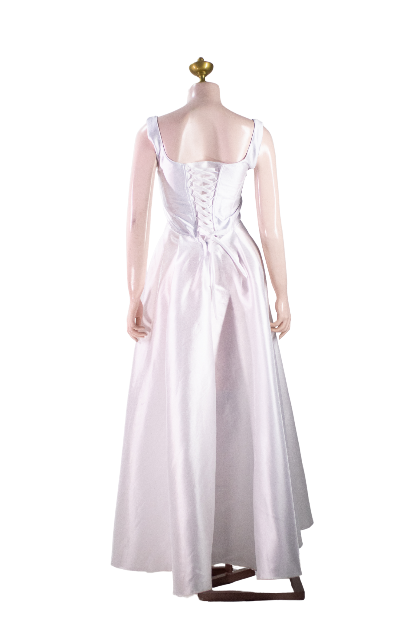 White Gazar Dress - W03