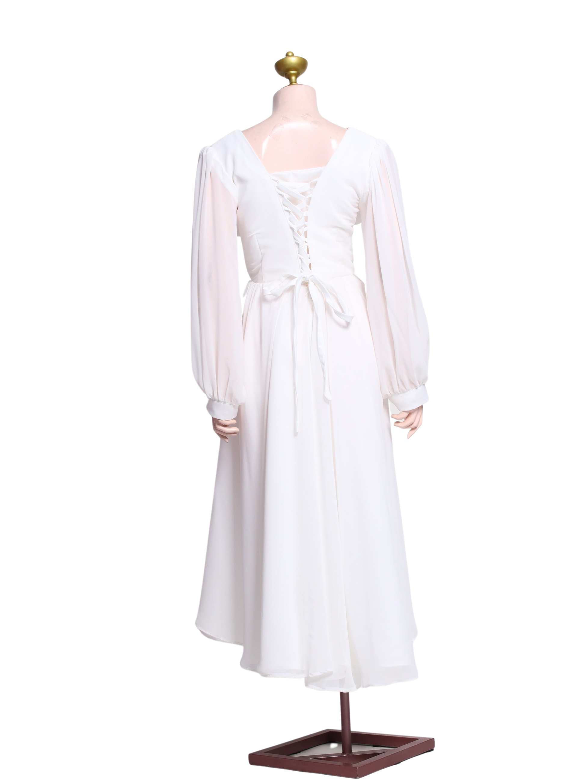 Chiffon Flowy Intimate Wedding Formal Dress - W11