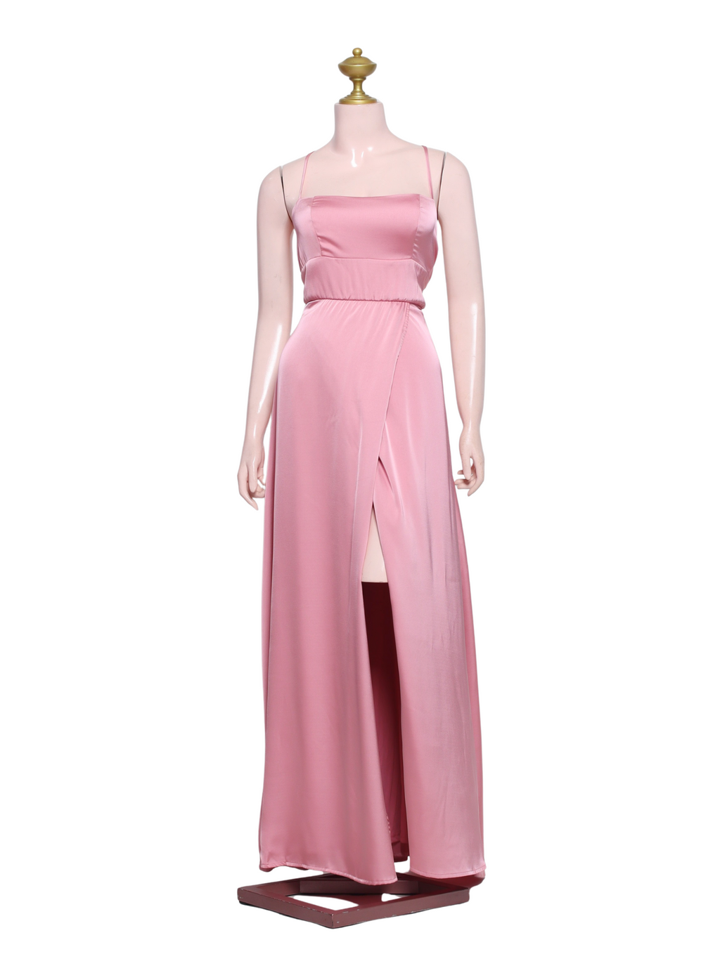 Backless Satin Long Dress - OR06