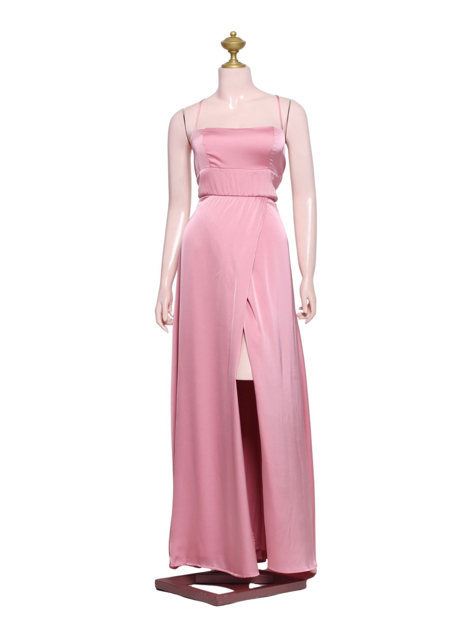 Backless Satin Long Dress - OR06